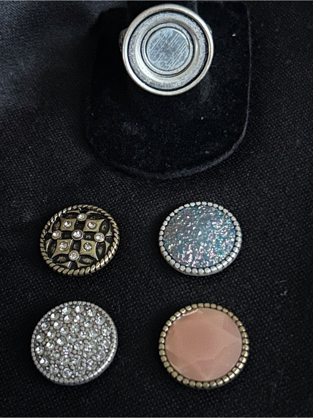 Premier Designs, 4 Faces Magnetic Interchangeable Statement Ring - Size 8 - Picture 7 of 9